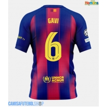 Camisa de time de futebol Barcelona Paez Gavi #6 Replicas 1º Equipamento 2025-26 Manga Curta
